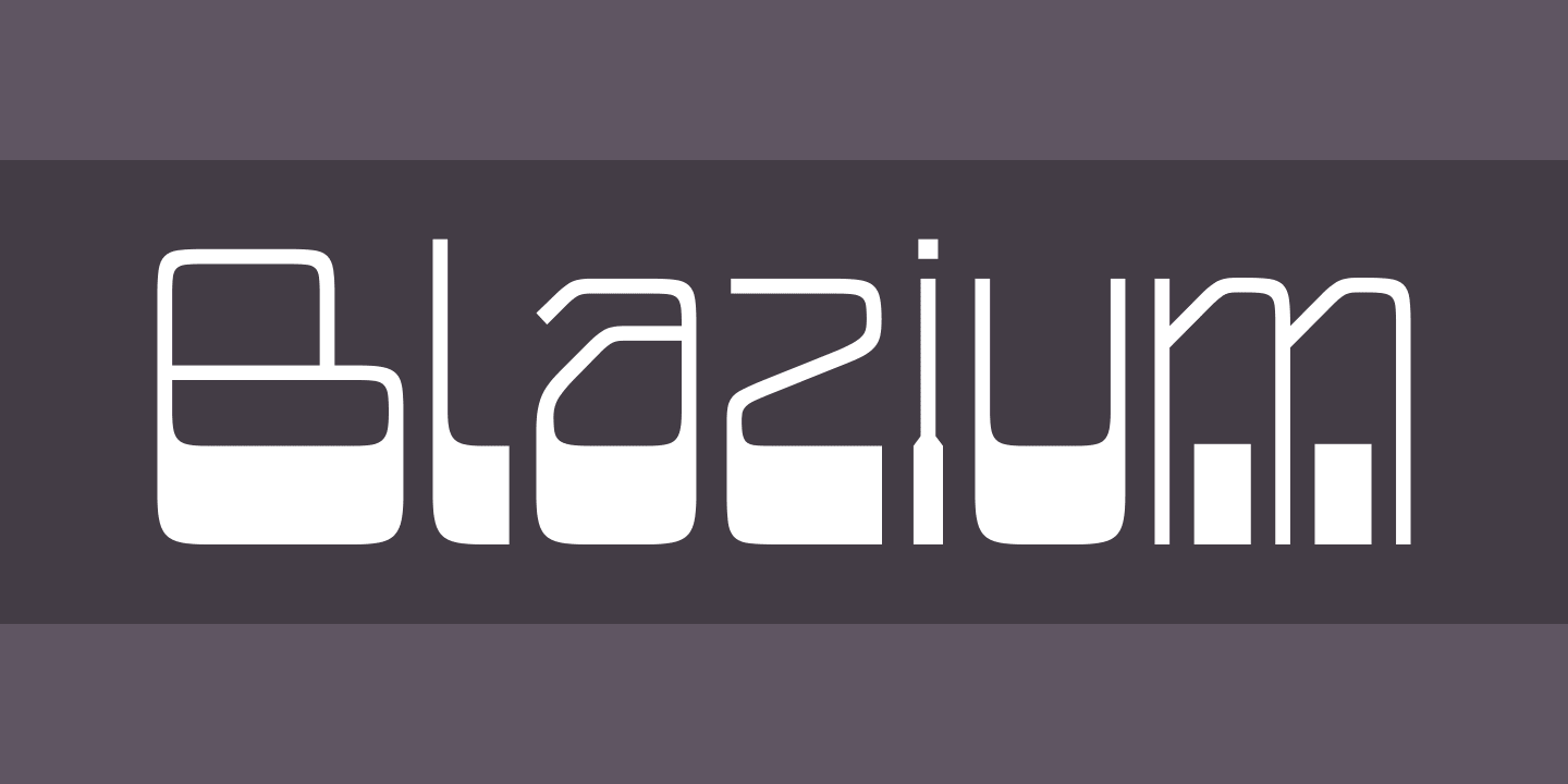 Пример шрифта Blazium